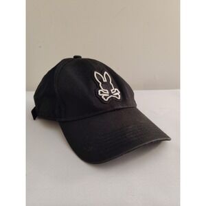 Psycho Bunny Men's Black Lenox Baseball Cap